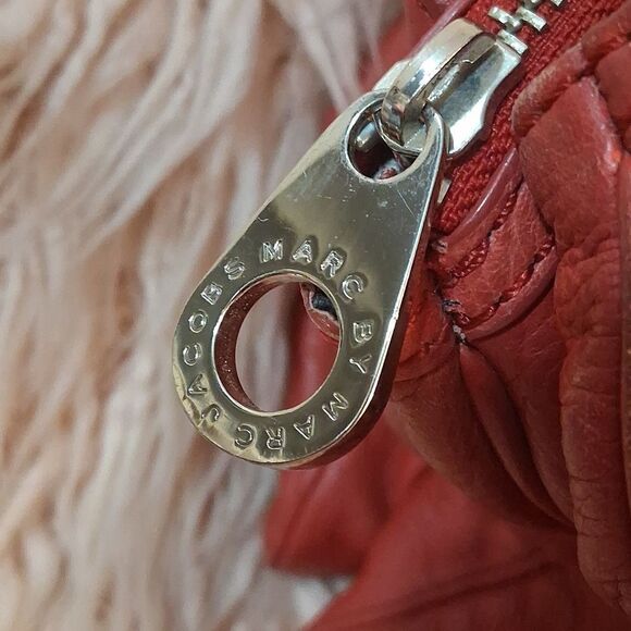 Marc By MARC JACOBS Vintage Red/orange Pebbled Leather Handbag - Picture 4 of 13